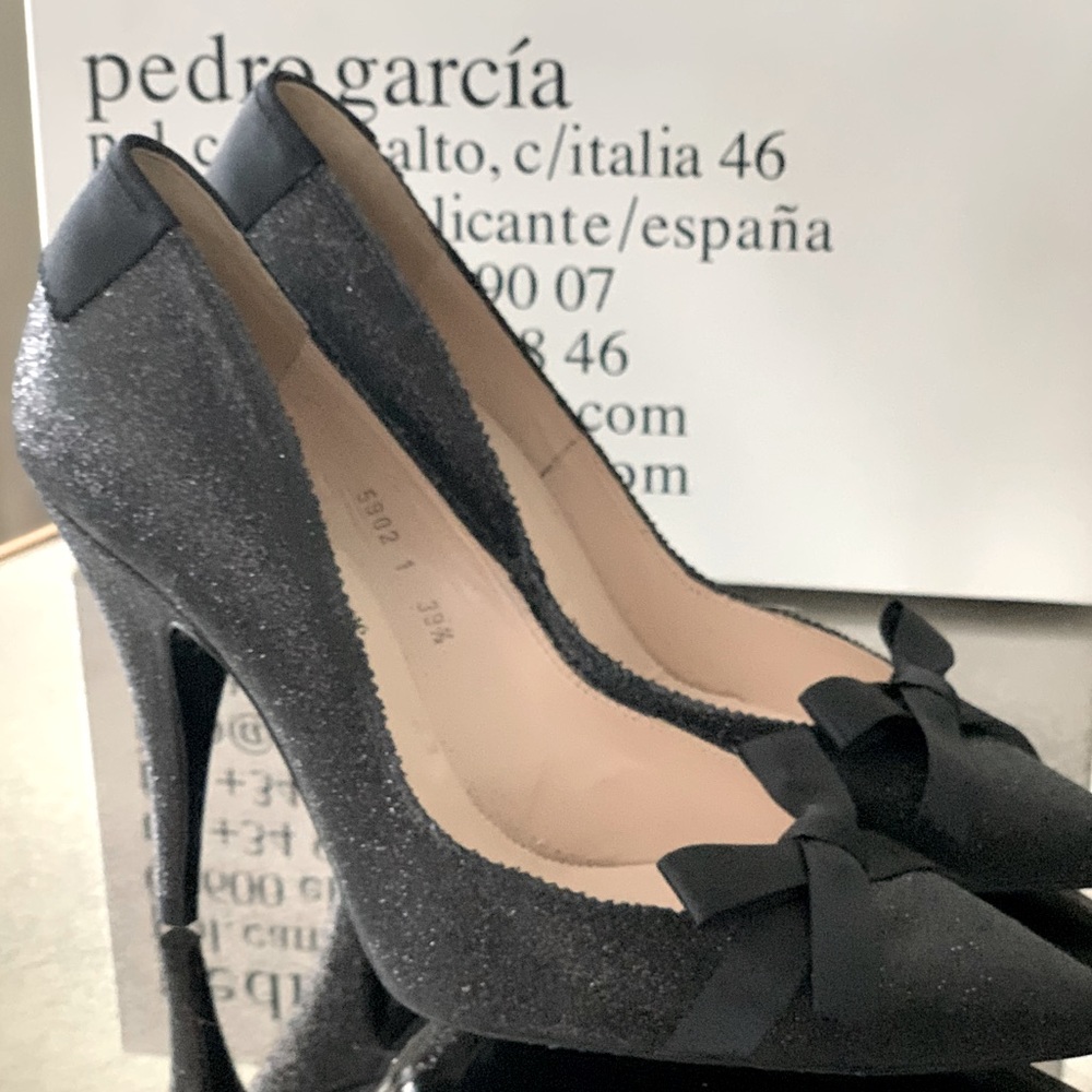 Pedro Garcia Noa Black Sparkle Pumps